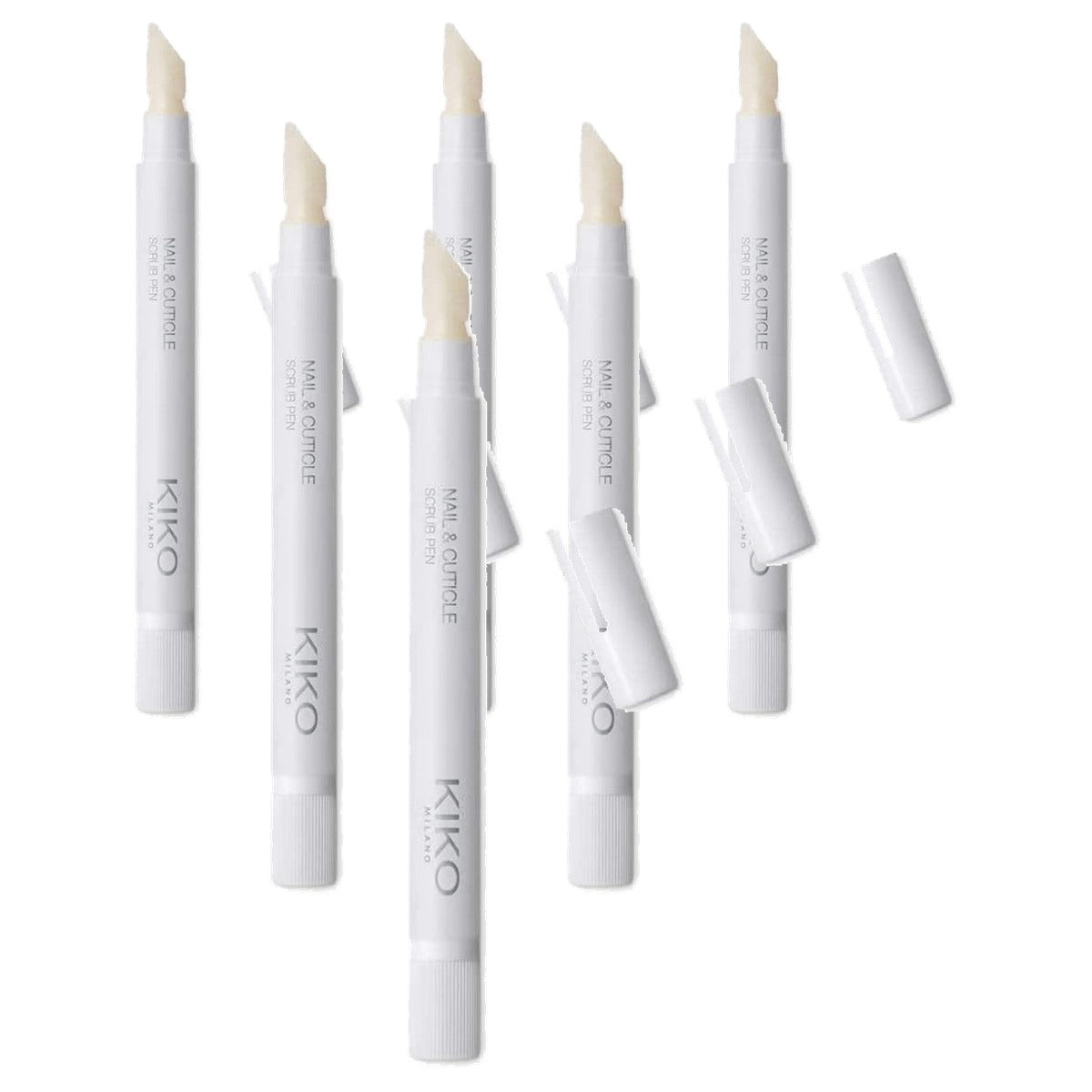 Kiko Milano Nail & Cuticle Scrub Pen met Kukui-olie - 6-pack