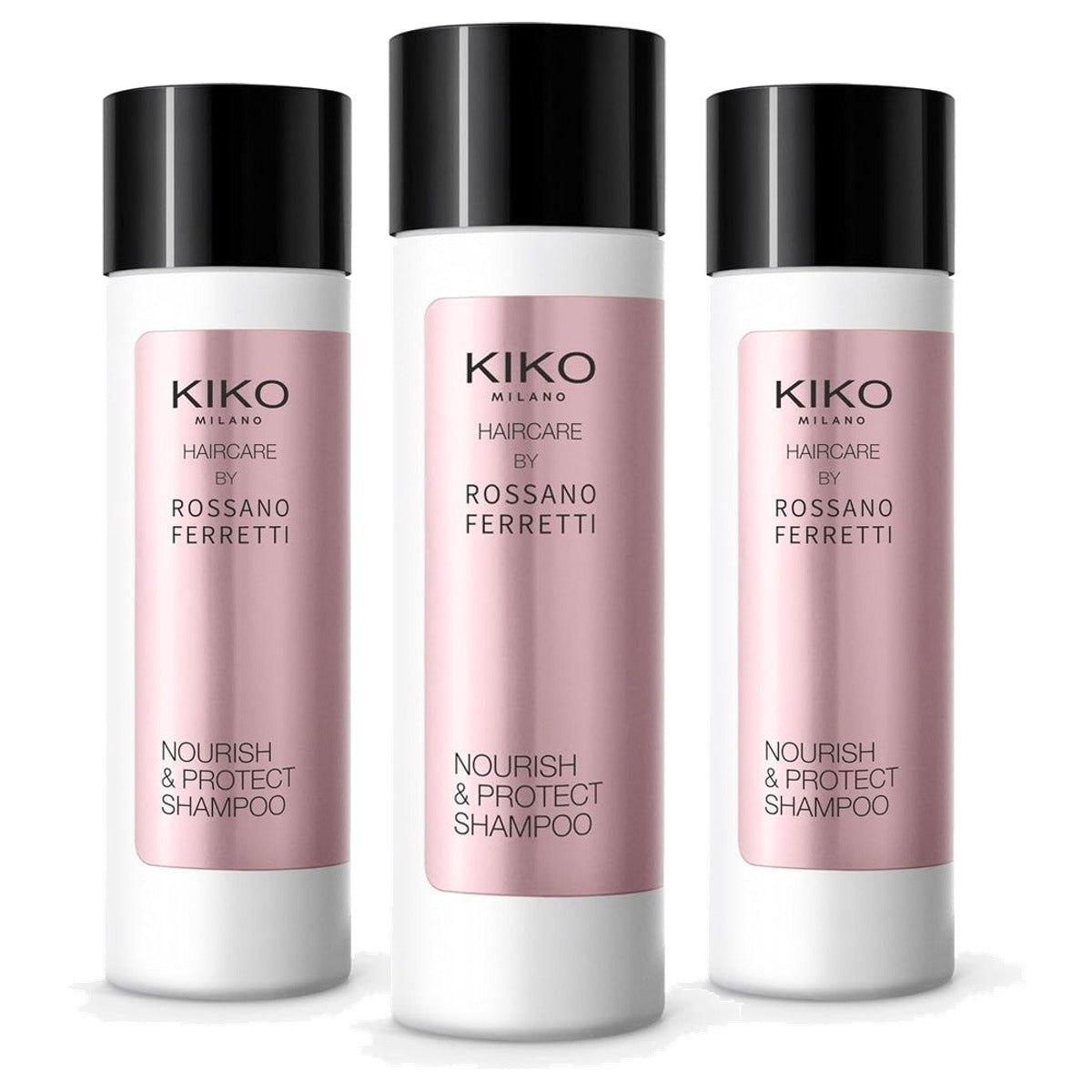 Kiko Milano Nourish & Protect Shampoo, Shampoo voor Haar en Hoofdhuid - 3-pack