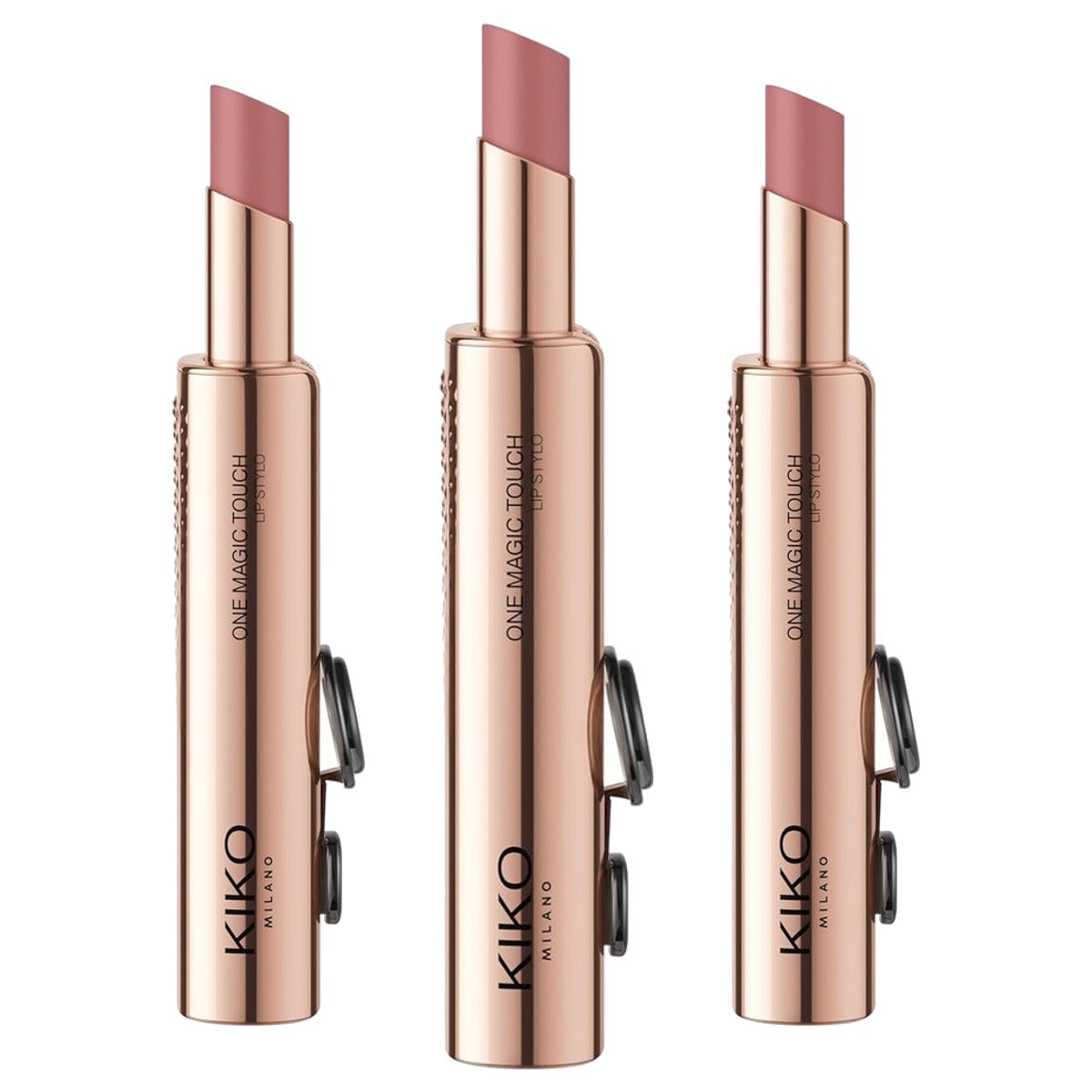 Kiko Milano One Magic Touch Lip Stylo 04 Halfmatte Lippenstift - 3-pack
