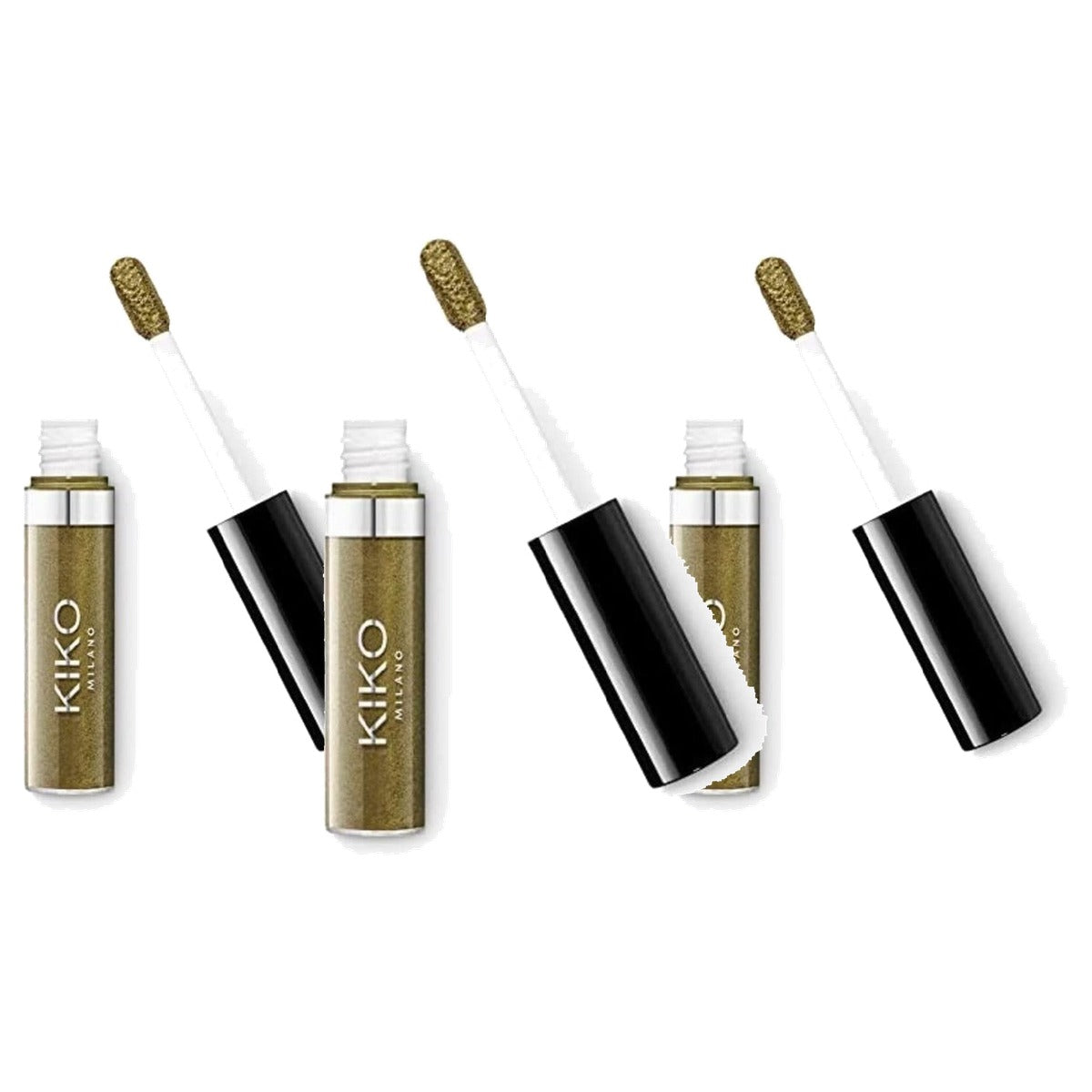Kiko Milano Langdurige Vloeibare Oogschaduw Kleur 06 Jungle Green - 3-pack