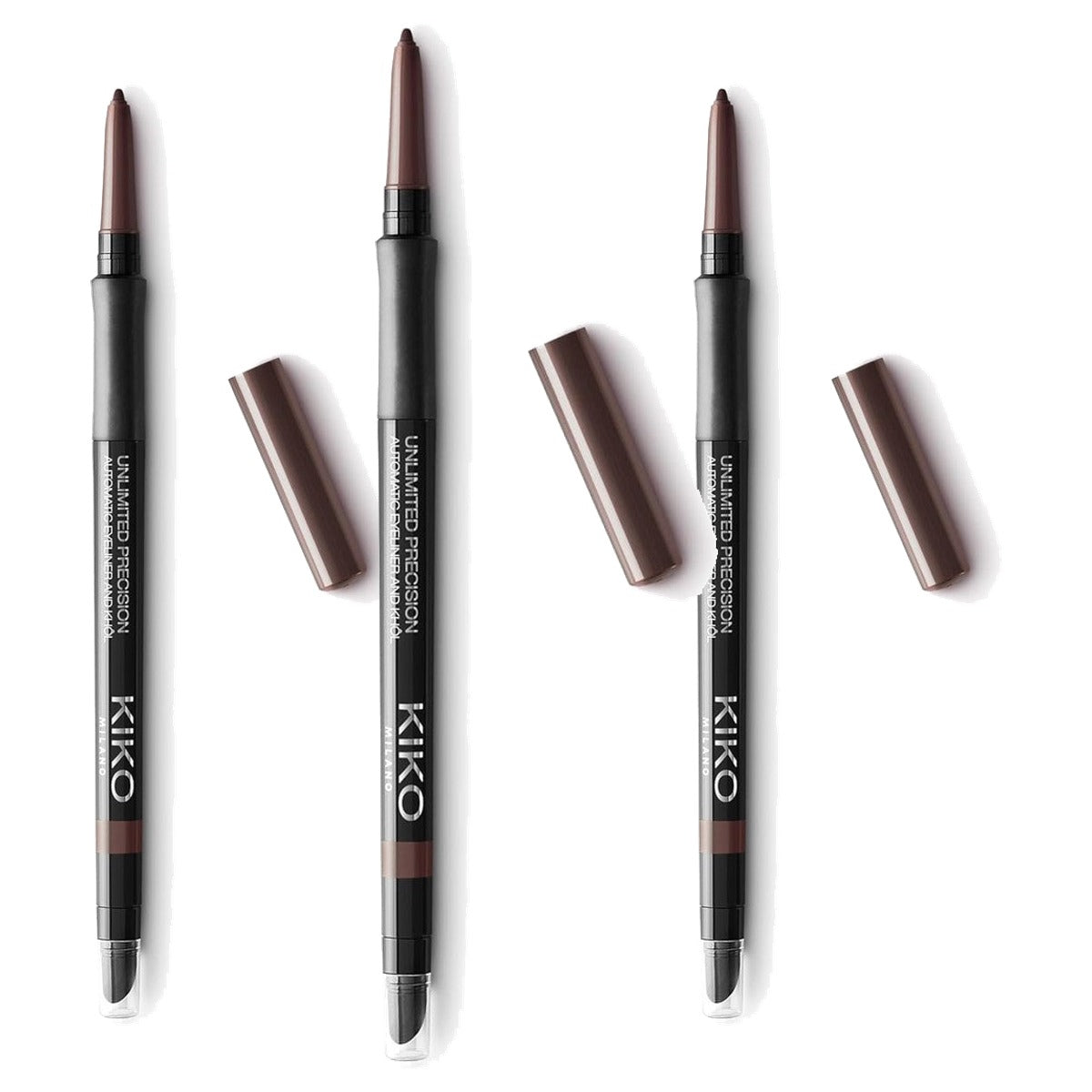 Kiko Milano Unlimited Precision Automatic Eyeliner and Khol Kleur 13 - 3-pack