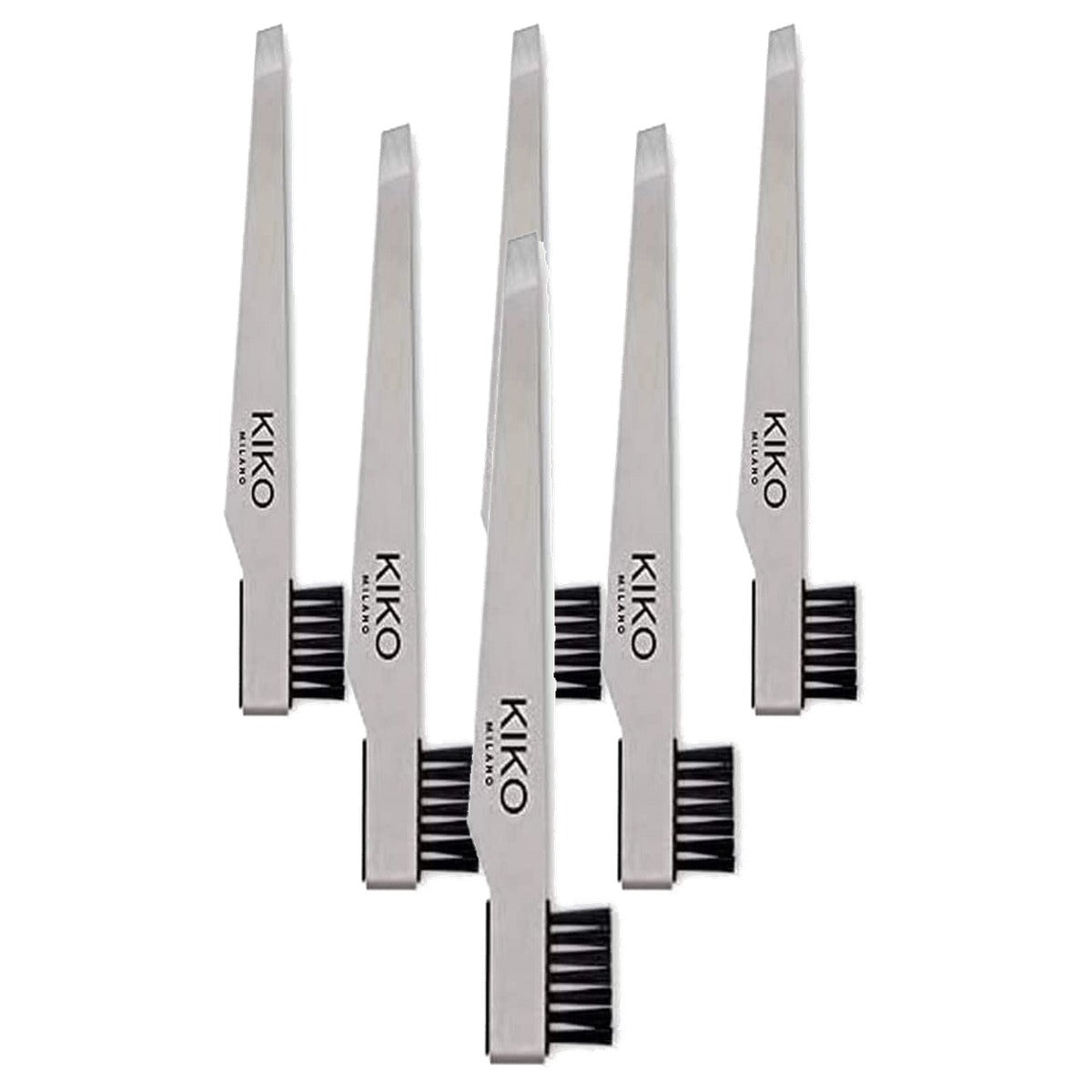 Kiko Milano Pro Tweezers Combo Wenkbrauwpincet met Borstel - 6-pack