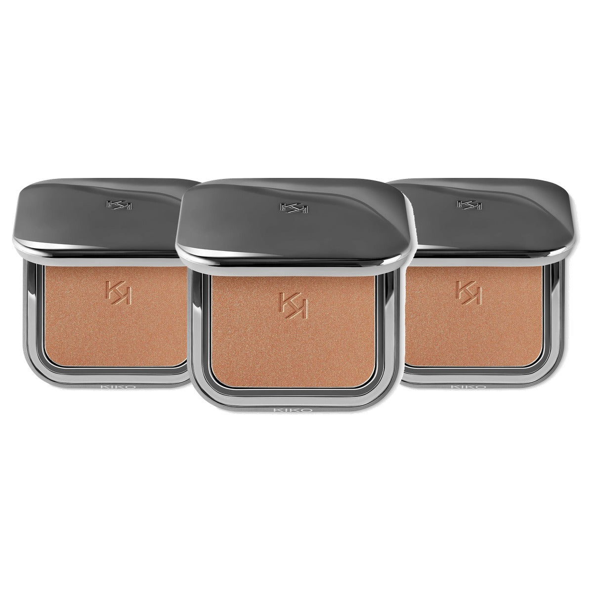 Kiko Milano Radiant Touch Bronzing Powder Kleur 03 Luminous Cocoa - 3-pack