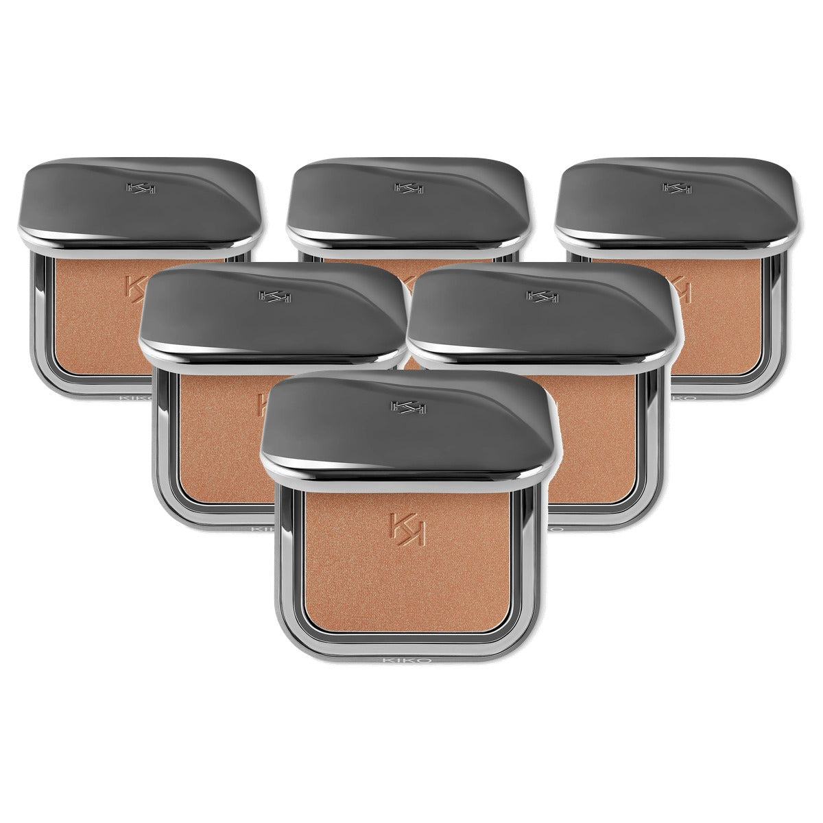 Kiko Milano Radiant Touch Bronzing Powder Kleur 03 Luminous Cocoa - 6-pack
