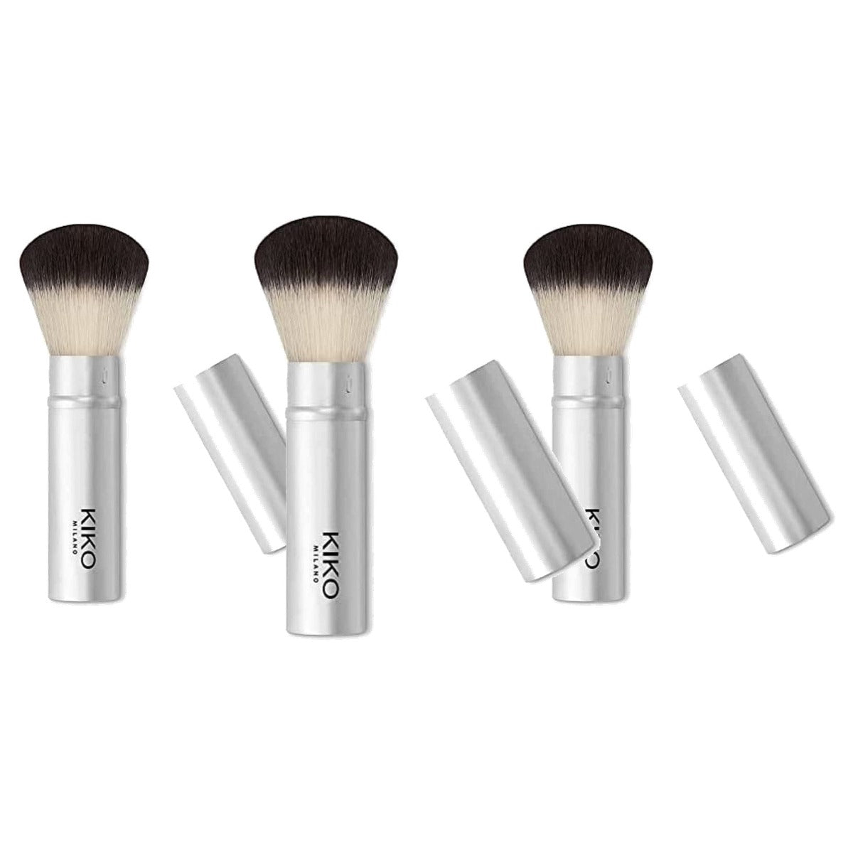Kiko Milano Smart Allover Powder Brush 104 Intrekbare Kwast - 3-pack