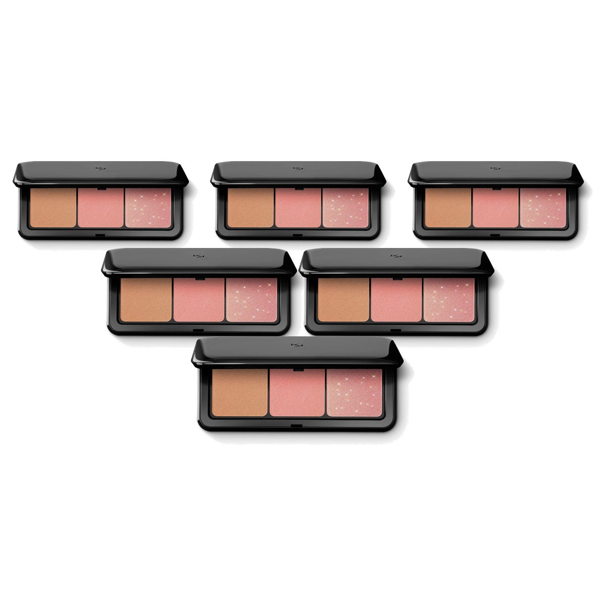 Kiko Milano MultiFinish Trio Blush & Bronzer Palette 01 - 6-pack
