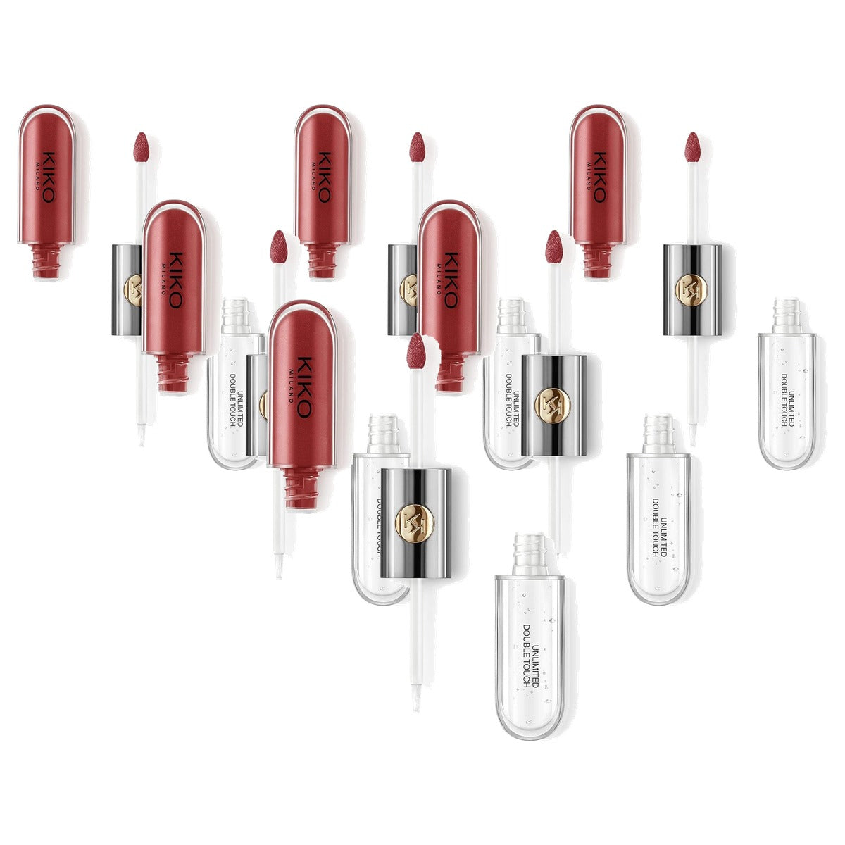 Kiko Milano Unlimited Double Touch 106 Vloeibare Lippenstift - 6-pack