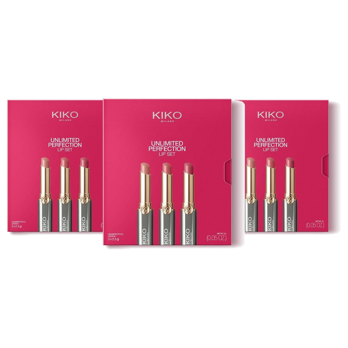 Kiko Milano Unlimited Perfection Lippenstiftset 01 - 3-pack