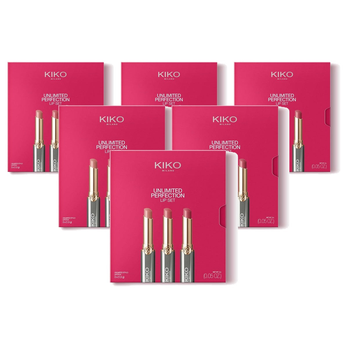 Kiko Milano Unlimited Perfection Lippenstiftset 01 - 6-pack