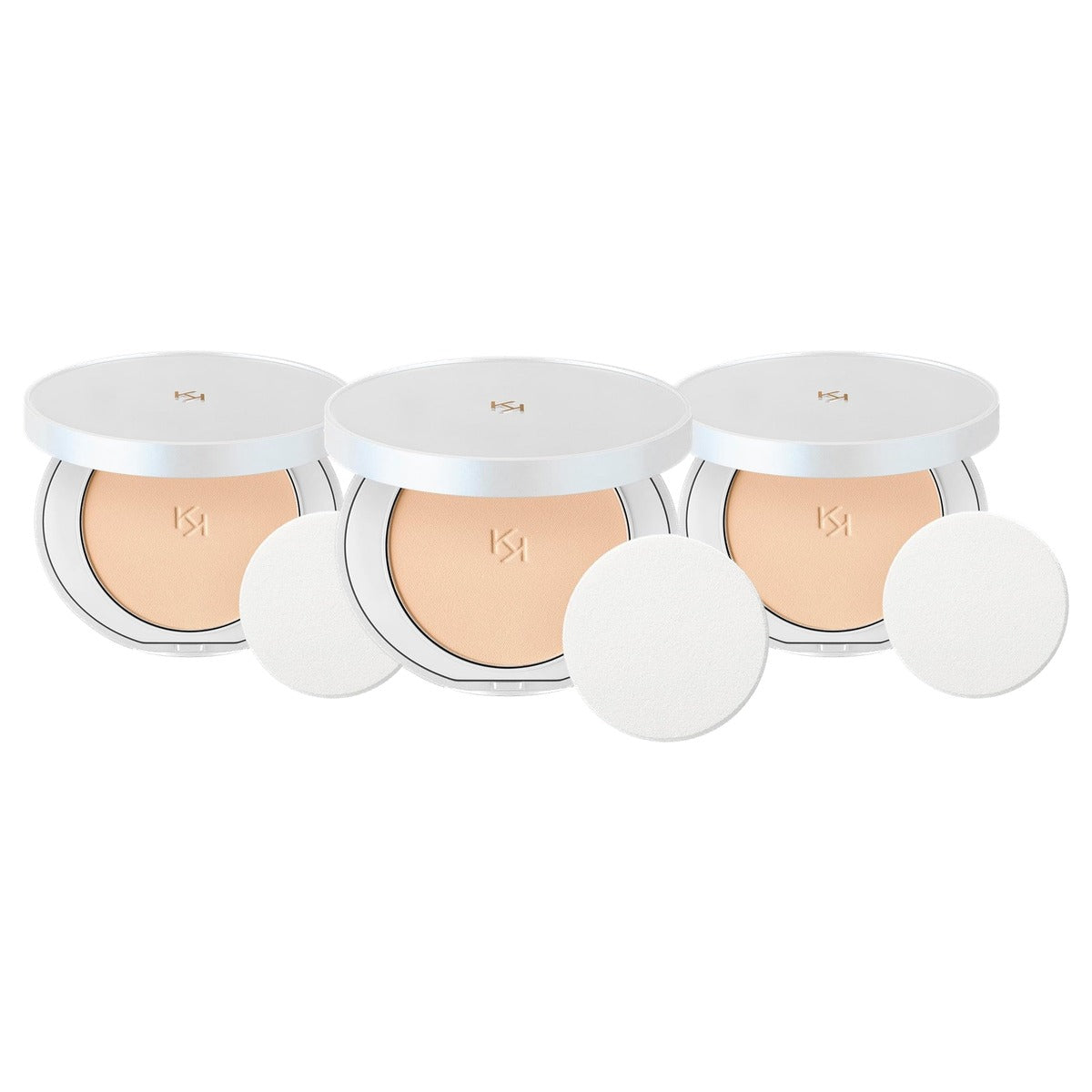 Kiko Milano Urban Shield Powder Foundation SPF 50-02 - 3-pack