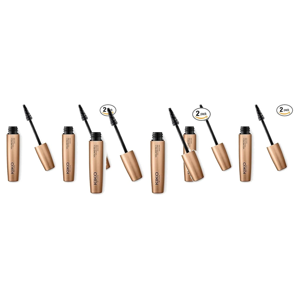 Kiko Milano Volumeyes+ Mascara Volume-Effect (2 stuks) - 3-pack