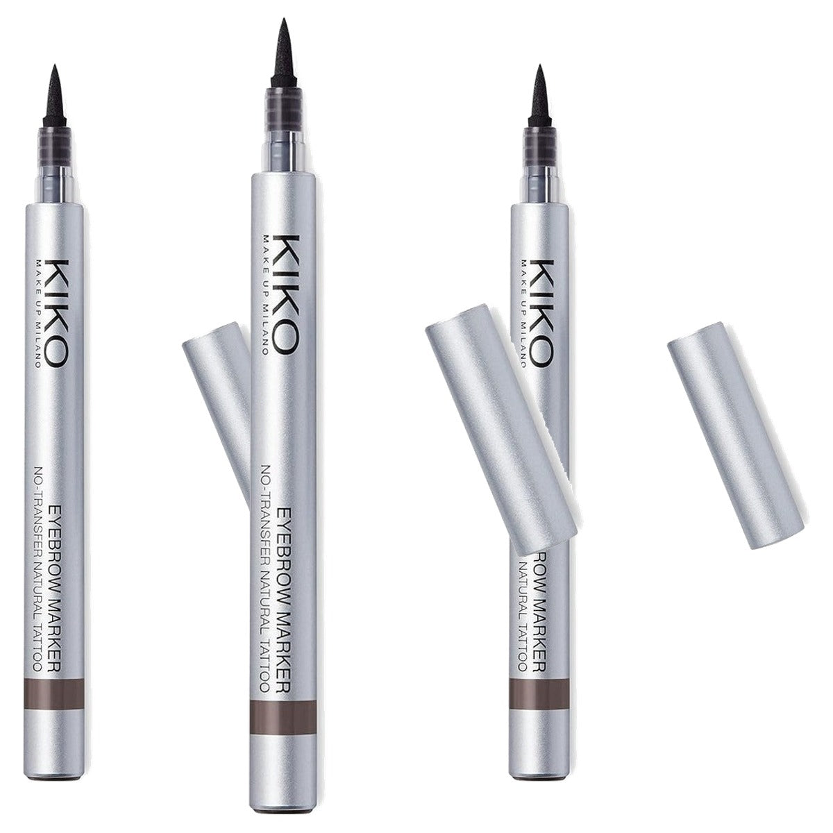 Kiko Milano Wenkbrauwmarker Kleur 02 Kastanjebruin - 3-pack