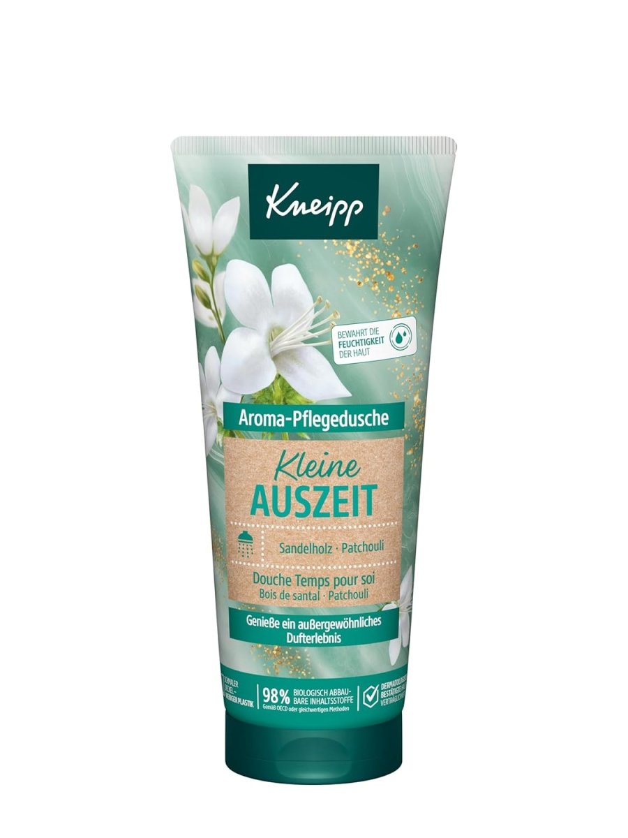 Kneipp Aroma - Pflegedusche Kleine Auszeit - Sandelholz & Patchouli - Bewahrt die Feuchtigkeit der Haut - 200ml door Huishoudvoordeel nu bij Huishoudvoordeel