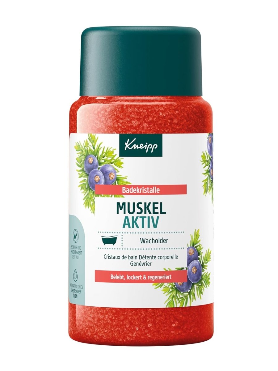 Kneipp Badekristalle Muskel Aktiv - mit wertvollem ätherischen Wacholder - , Rosmarinöl & Arnikaextrakt - wärmend wohltuend zur Muskulatur - 600g door Huishoudvoordeel nu bij Huishoudvoordeel