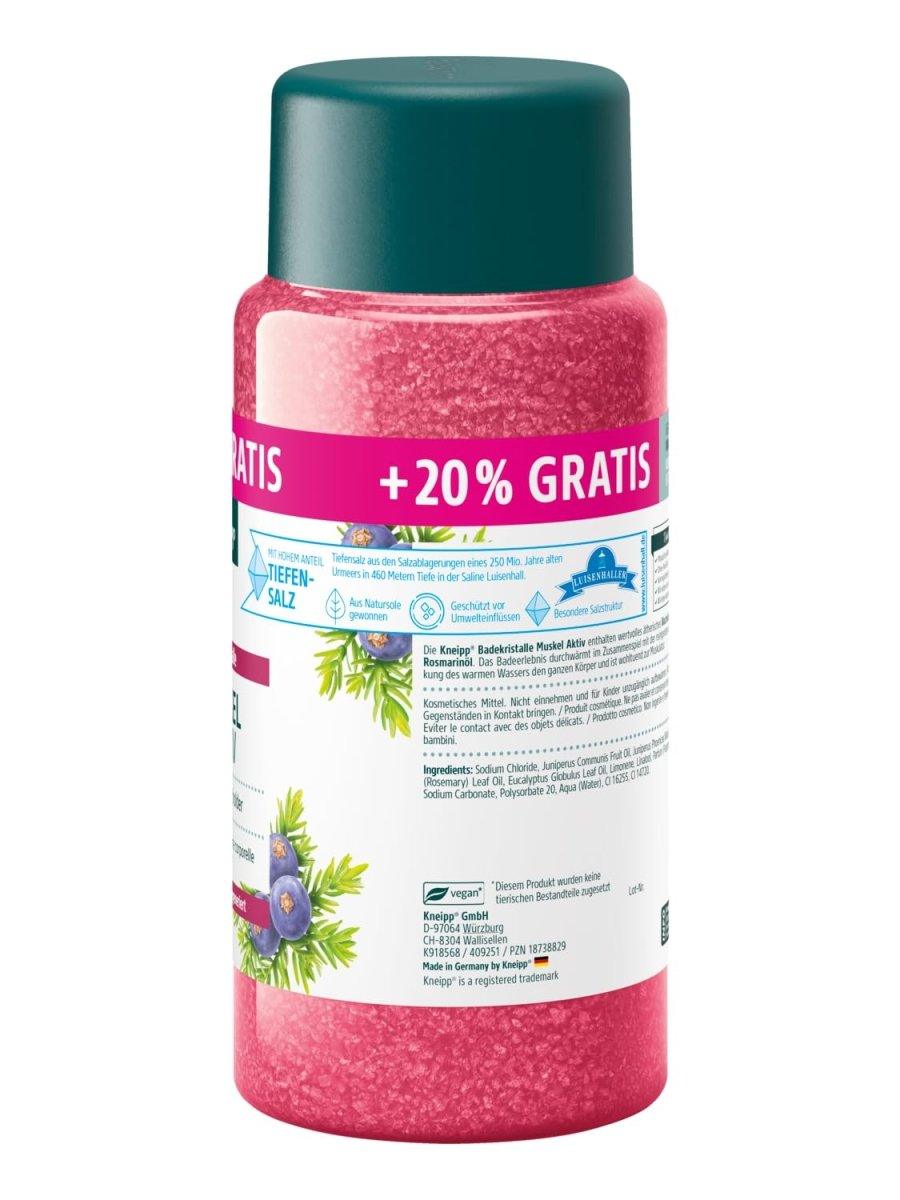 Kneipp Badkristallen Spier Actief XL – Badzout met Jeneverbes, Eucalyptus en Rozemarijn – Verwarmend – 720 g door Huishoudvoordeel nu bij Huishoudvoordeel
