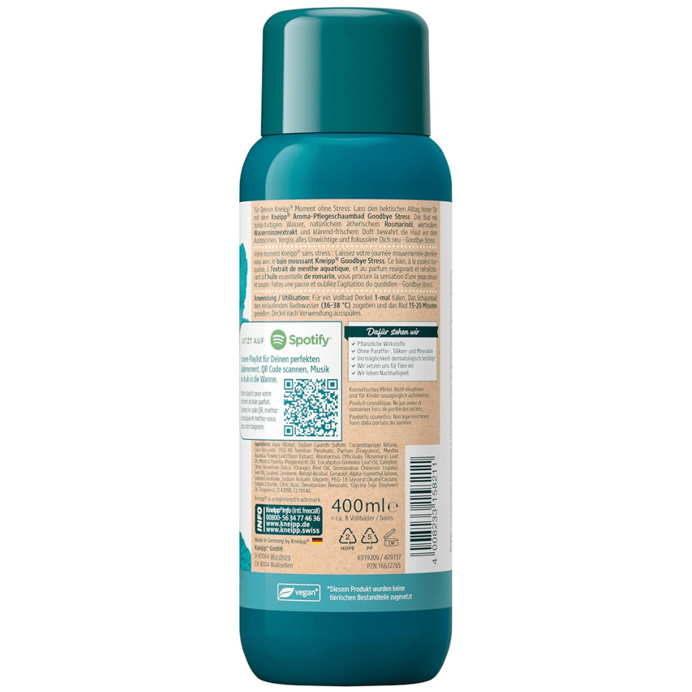 Kneipp Badschuim Goodbye Stress – 400 ml door Kneipp nu bij Huishoudvoordeel