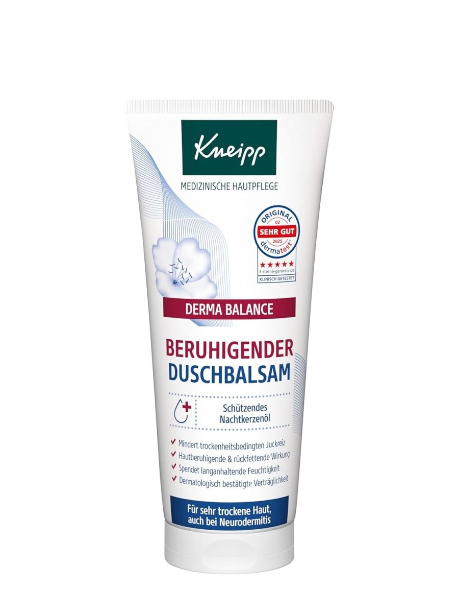 Kneipp DERMA BALANCE Beruhigender Duschbalsam - Medizinische Hautpflege - Für sehr trockene Haut, auch bei Neurodermitis - 200ml door Huishoudvoordeel nu bij Huishoudvoordeel