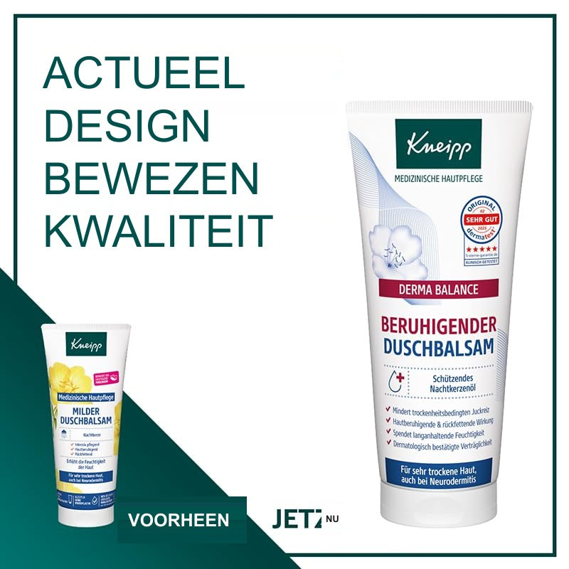 Kneipp Derma Balance Douchegel / Balsem – Kalmerende Doucheverzorging voor Zeer Droge en Gevoelige Huid – 200 ml