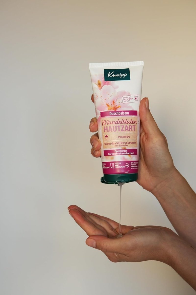Kneipp Duschbalsam Mandelblüten Hautzart - feuchtigkeitsspendende Duschcreme mit Mandelmilch & Mandelöl für geschmeidige Haut - ohne Mikroplastik - 200ml door Huishoudvoordeel nu bij Huishoudvoordeel