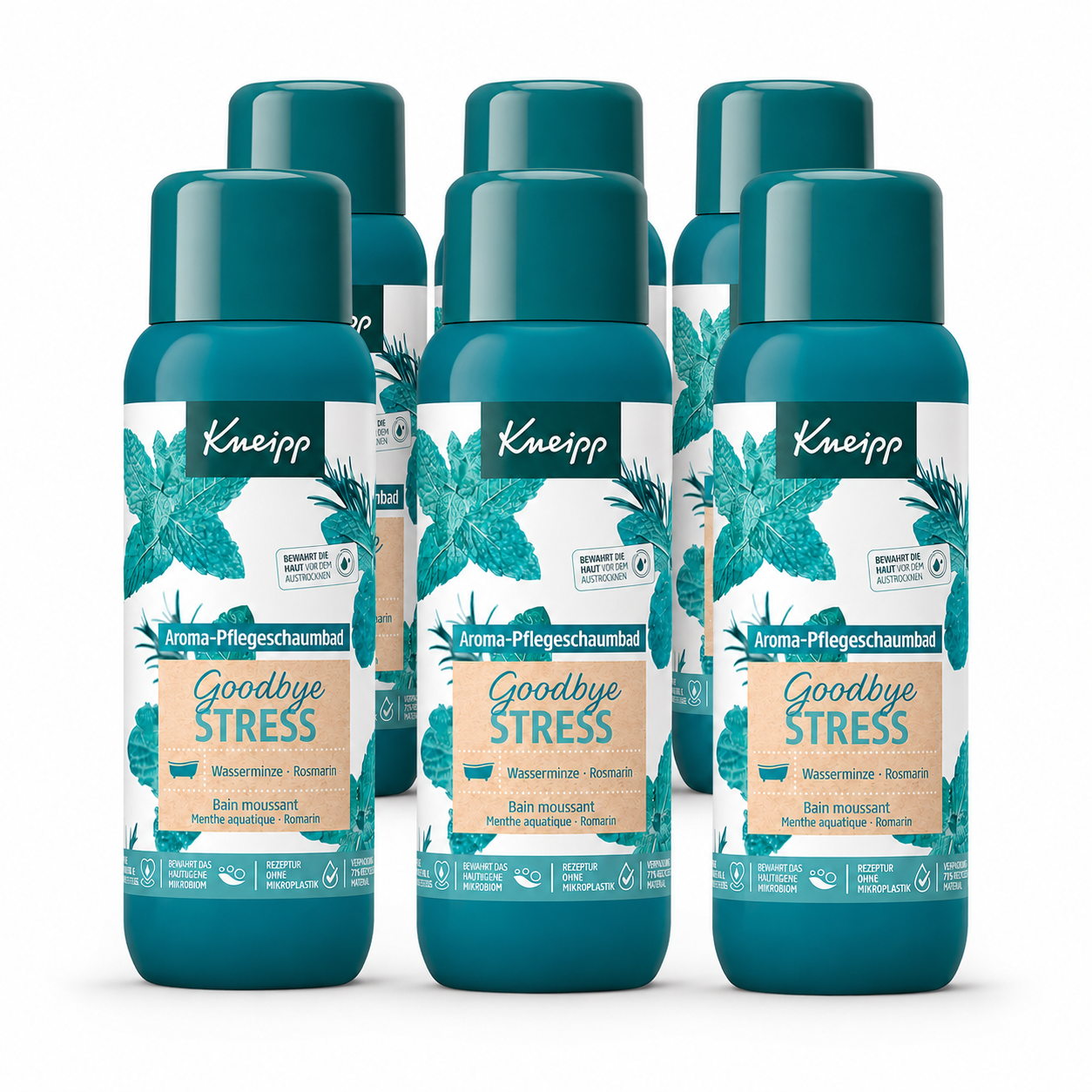 Kneipp Badschuim Goodbye Stress – 6x400 ml