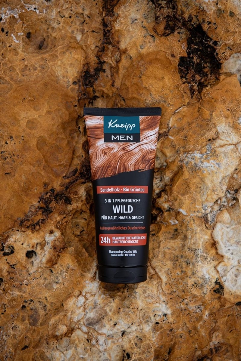 Kneipp MEN 3 in 1 Wild Duschgel - Sandelholz & Bio Grüntee - Für Haut, Haar & Gesicht - Verbessert das Hautgefühl - 200ml door Huishoudvoordeel nu bij Huishoudvoordeel