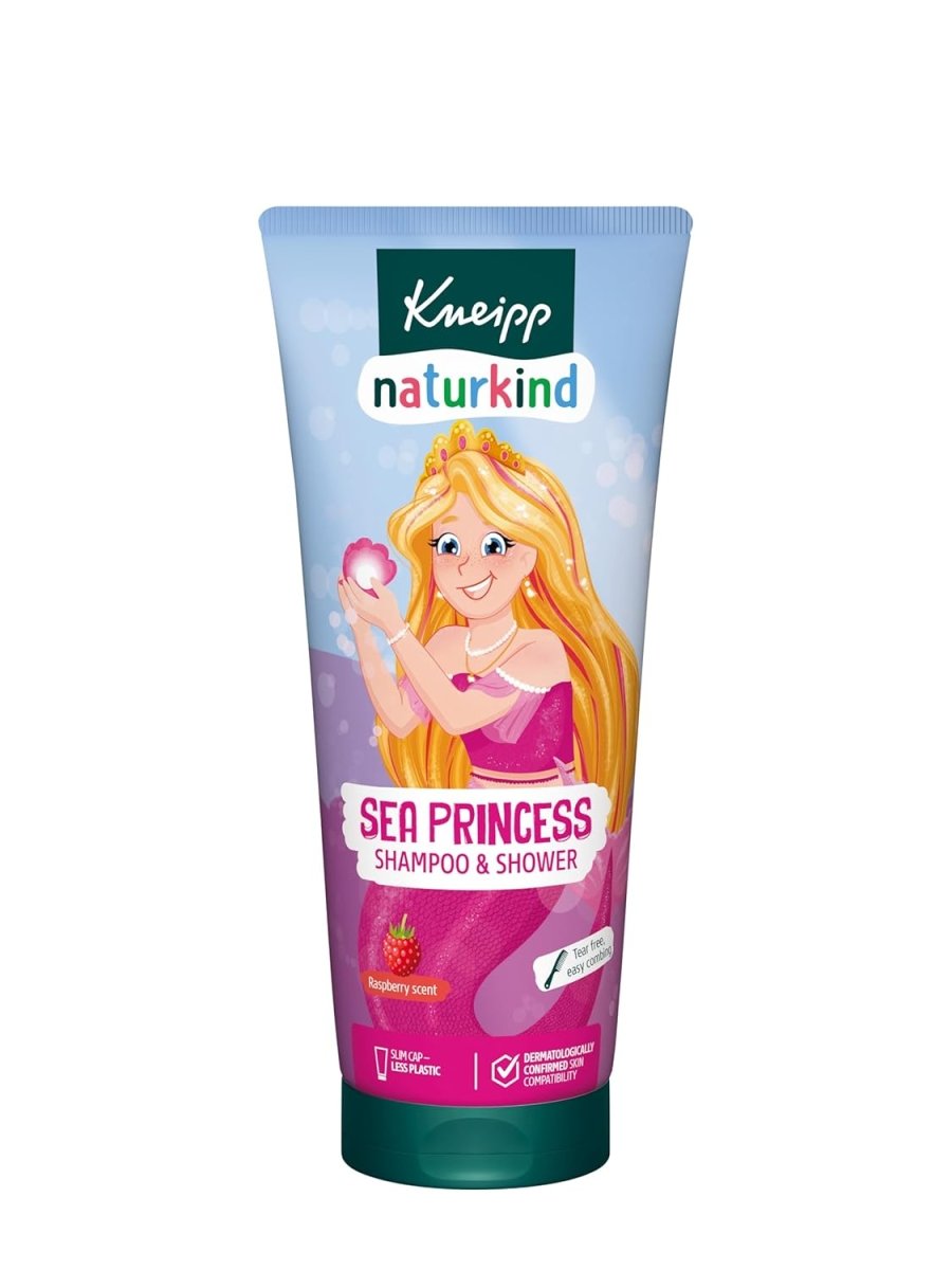 Kneipp Naturkind Seeprinzessin Shampoo & Dusche - nature kids Sea Princess Shampoo & Shower - Kinderduschgel 2 in 1 mit Himbeerduft - tränenfrei & leicht kämmbar - vegan 200ml door Huishoudvoordeel nu bij Huishoudvoordeel