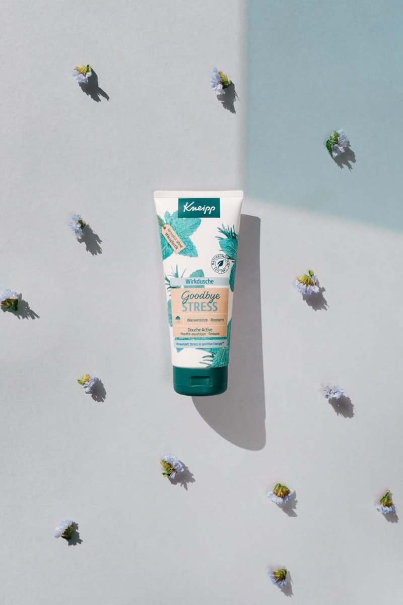 Kneipp Wirkdusche Goodbye Stress - feuchtigkeitsspendendes Duschgel mit ätherischen Ölen aus Rosmarin & Wasserminze für mehr Energie - vegan - 200ml door Huishoudvoordeel nu bij Huishoudvoordeel