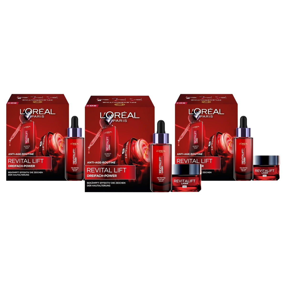 L'Oréal Paris Revitalift Laser anti-aging verzorgingsset - 3-pack