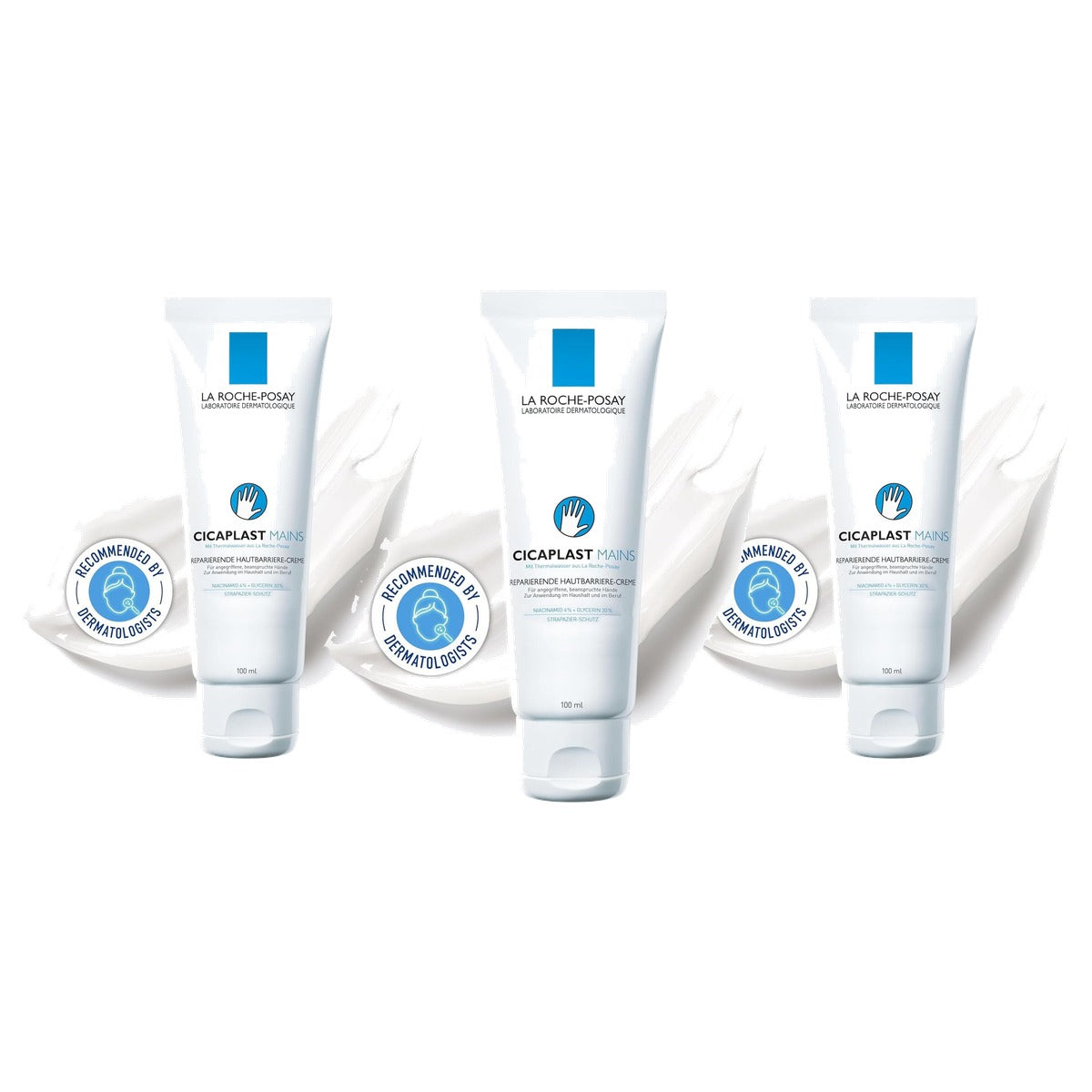 La Roche-Posay Cicaplast Handen Reparerende Huidbarrièrecrème 100 ml - 3-pack