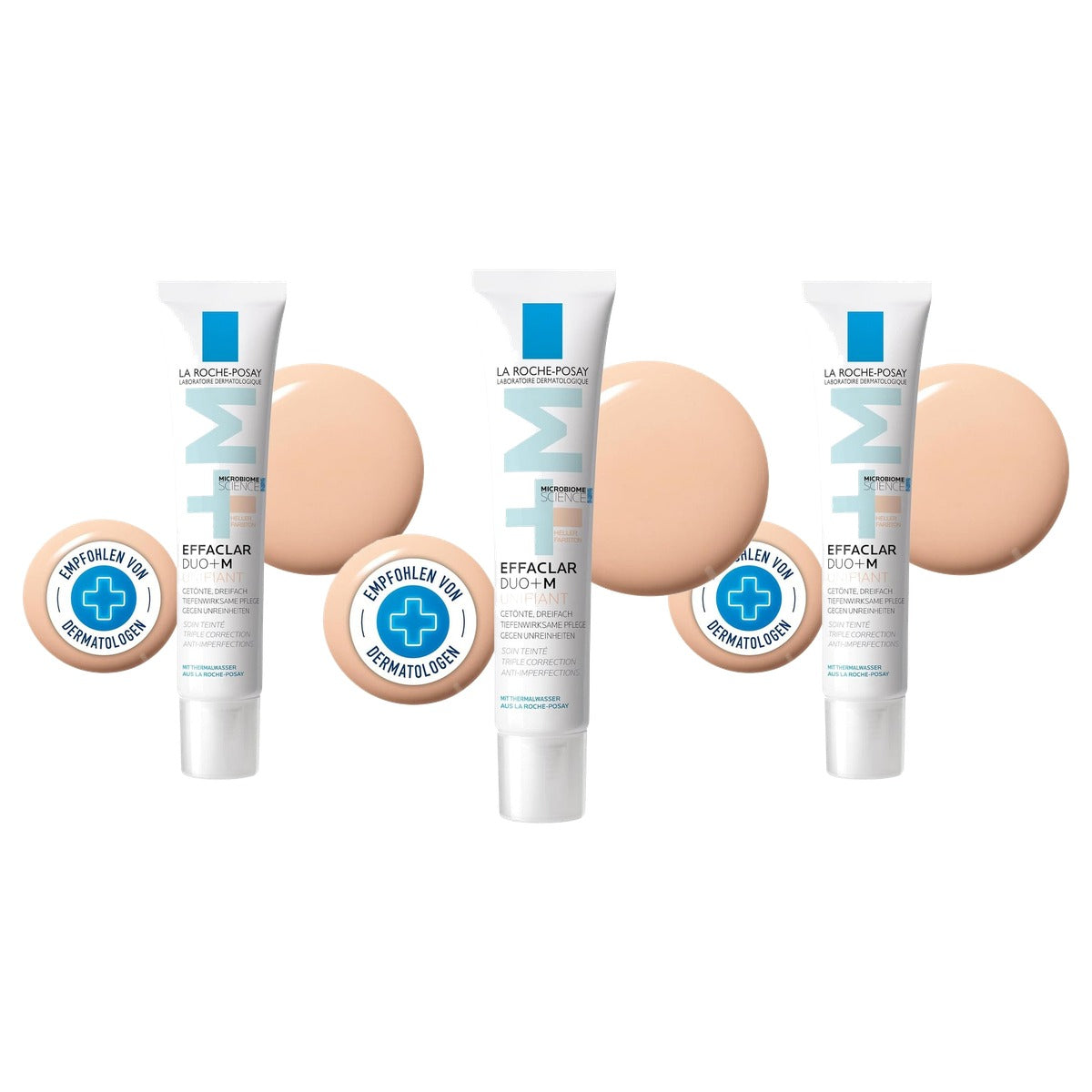 La Roche-Posay Effaclar Duo+M Unifiant Light Getinte Gezichtsverzorging 40 ml - 3-pack