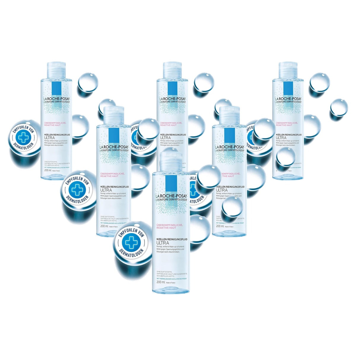 La Roche-Posay Laboratorium Dermatologie 4-in-1 Reiniging 200 ml - 6-pack