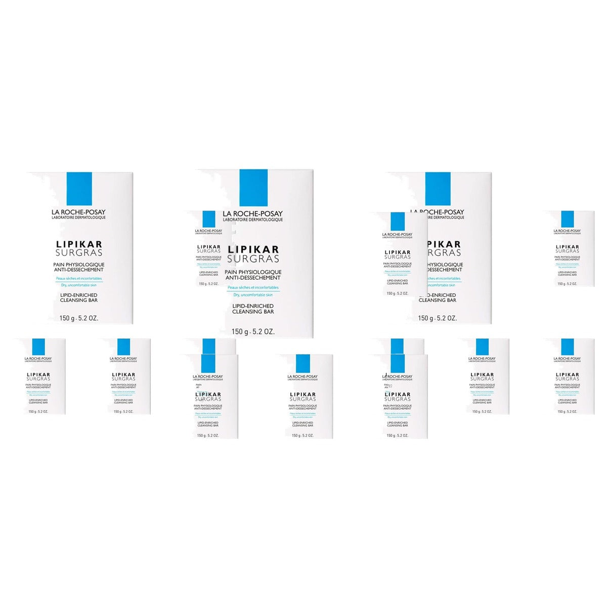 La Roche-Posay Lipikar Surgras Reiniger 5 x 150 g - 3-pack