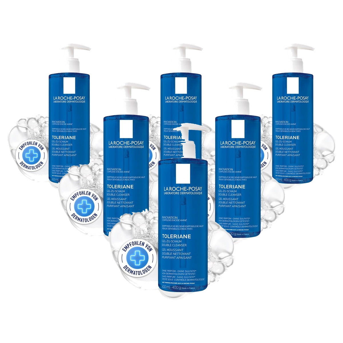 La Roche-Posay Toleriane Purifying Foaming Cleanser 400 ml - 6-pack