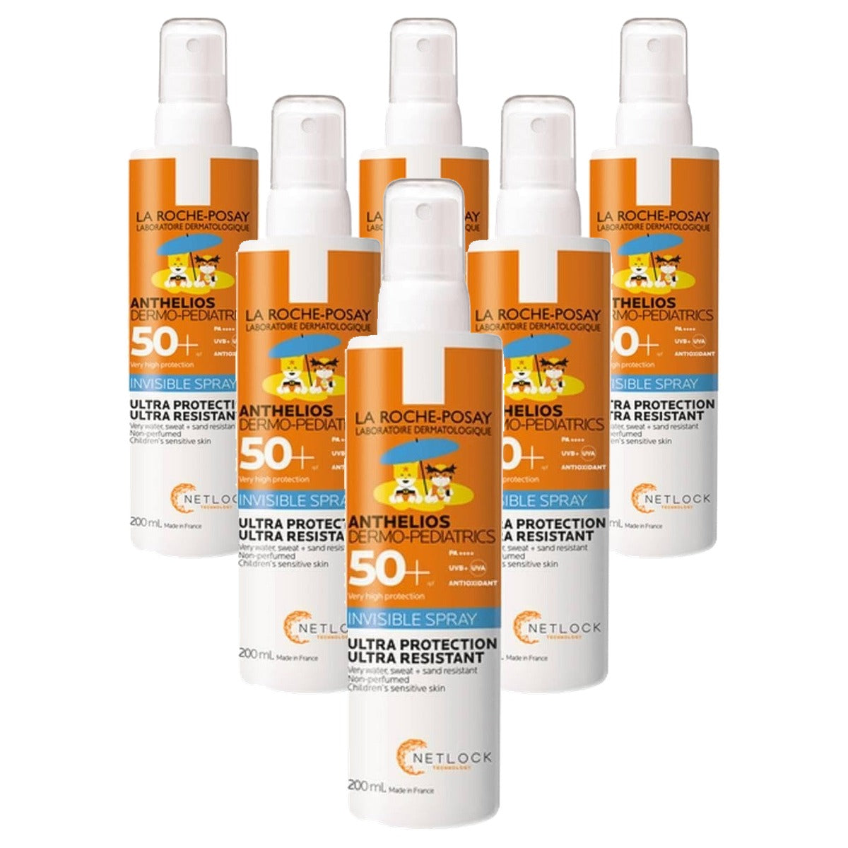 La Roche-Posay Transparante Zonnespray voor Kinderen SPF 50+ 200 ml - 6-pack
