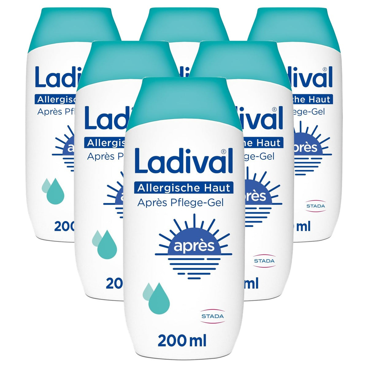 Ladival After Care Gel allergische huid After Sun 6 x 200 ml - Voordeelverpakking