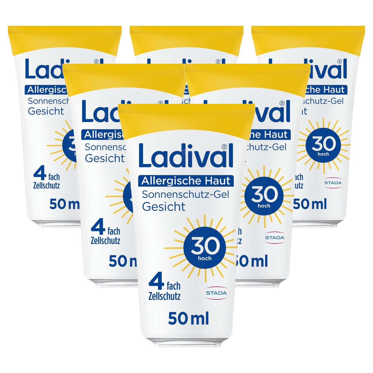 Ladival Allergische huid zonnebeschermingsgel SPF 30 6 x 50 ml - Voordeelverpakking