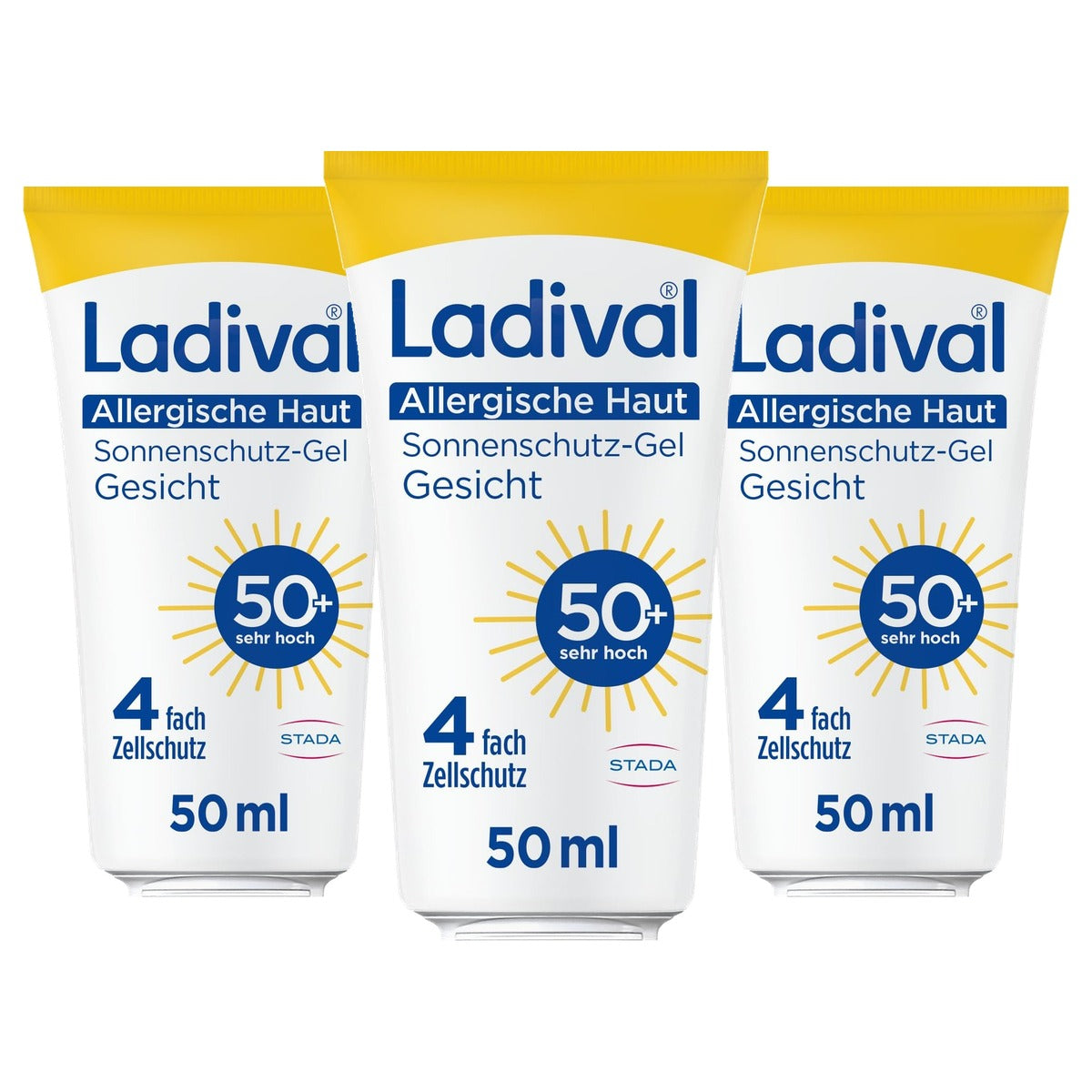 Ladival Allergische huid zonnebeschermingsgel SPF 50+ 3 x 50 ml - Voordeelverpakking