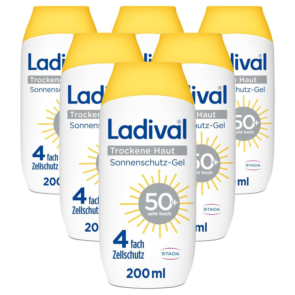 Ladival Droge huid zonnebrandgel SPF 50+ 6 x 200 ml - Voordeelverpakking