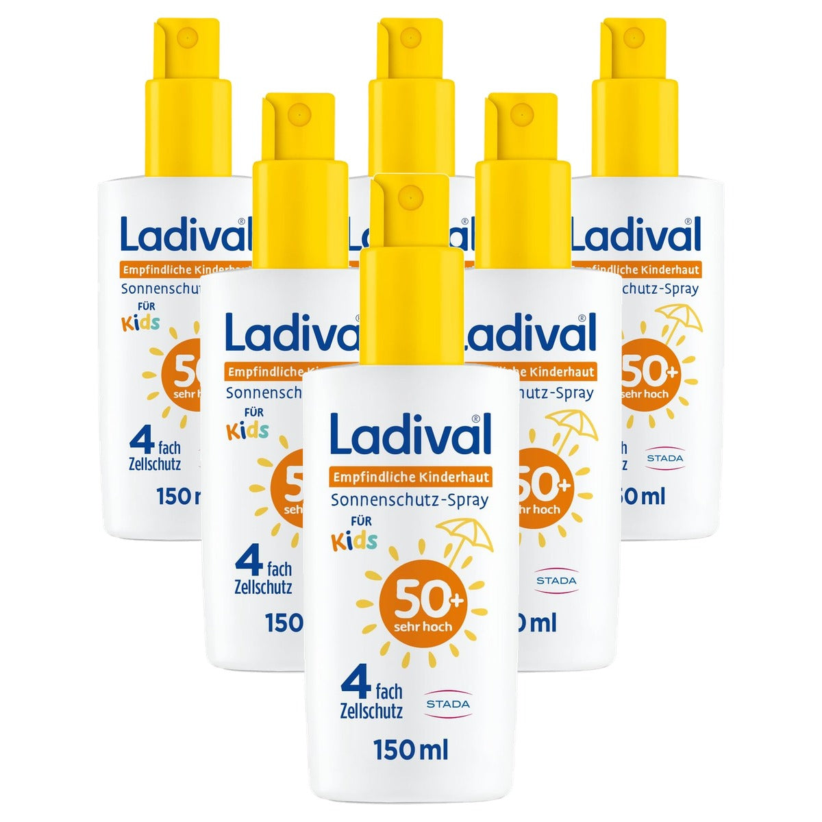 Ladival Gevoelige Kinderhuid Zonnebrandspray SPF 50+ 6 x 150 ml - Voordeelverpakking