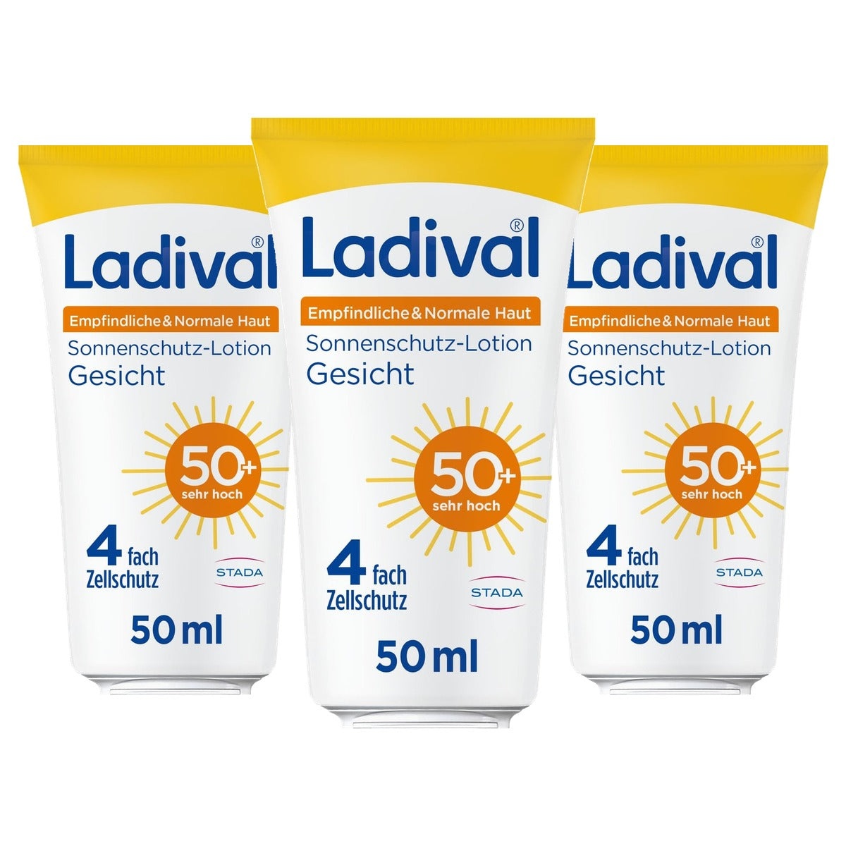 Ladival Gevoelige en normale huid zonnebrandlotion SPF 50+ 3 x 50 ml - Voordeelverpakking