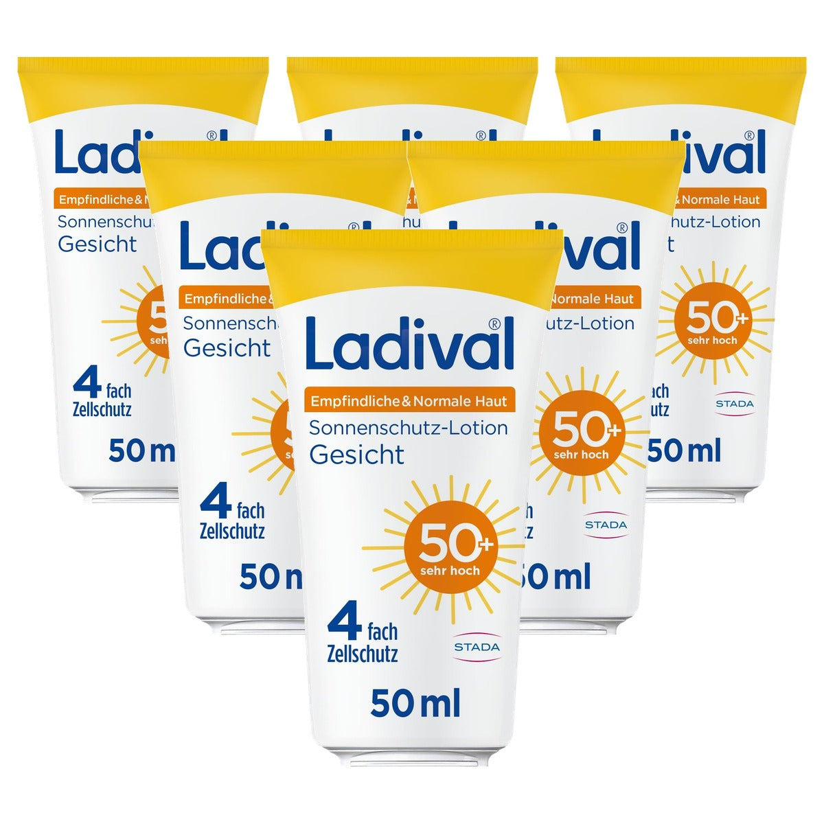Ladival Gevoelige en normale huid zonnebrandlotion SPF 50+ 6 x 50 ml - Voordeelverpakking