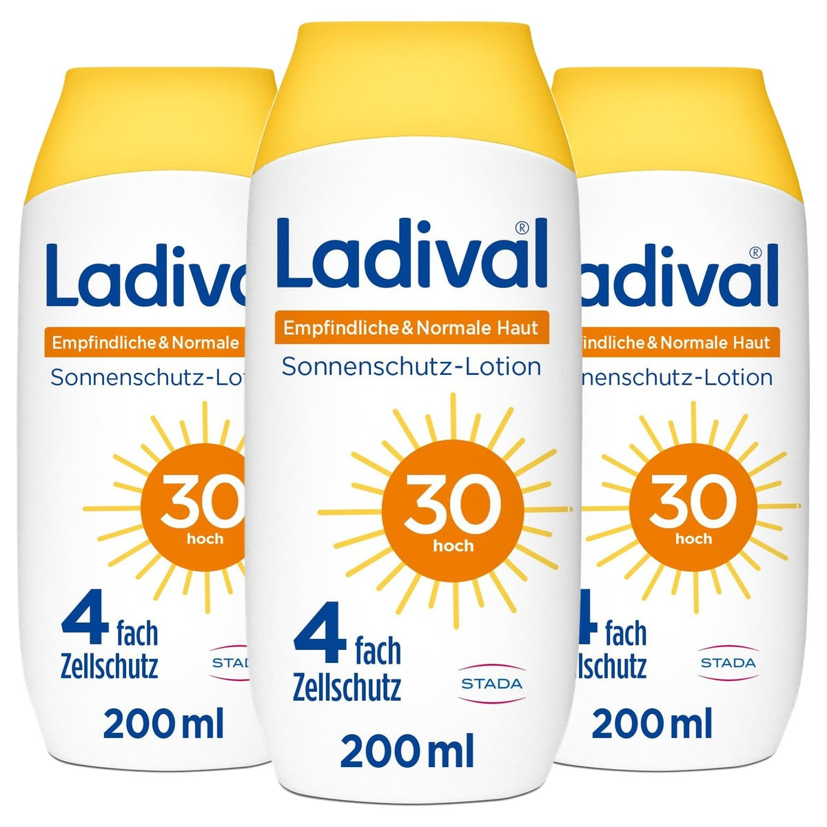 Ladival Zonnecrème gevoelige en normale huid SPF 30 3 x 200 ml - Voordeelverpakking