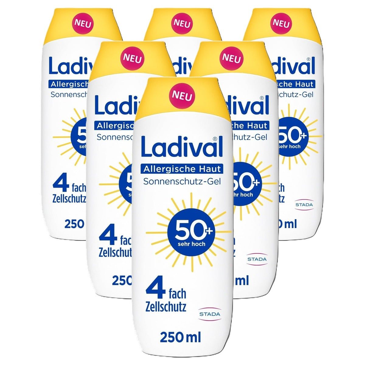 Ladival Zonweringsgel SPF 50+ allergische huid 6 x 250 ml - Voordeelverpakking