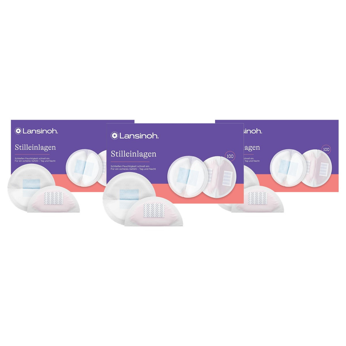 Lansinoh Blue Lock Borstvoedingsinleggers 100 stuks - 3-pack