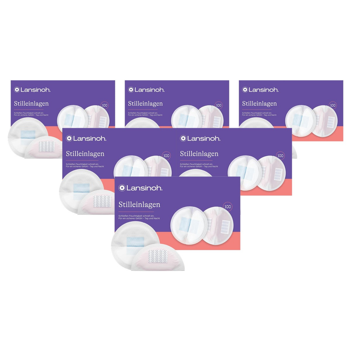 Lansinoh Blue Lock Borstvoedingsinleggers 100 stuks - 6-pack