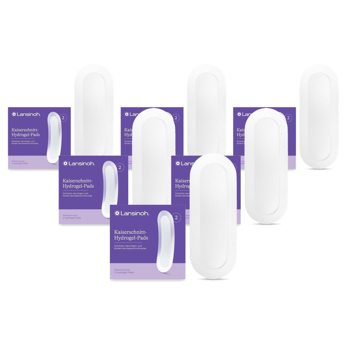 Lansinoh Keizersnede Hydrogel Pads 2 stuks - 6-pack