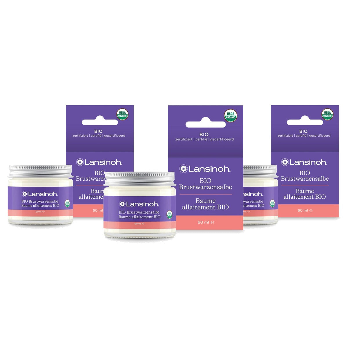 Lansinoh Organische Tepelbalsem 60 ml - 3-pack