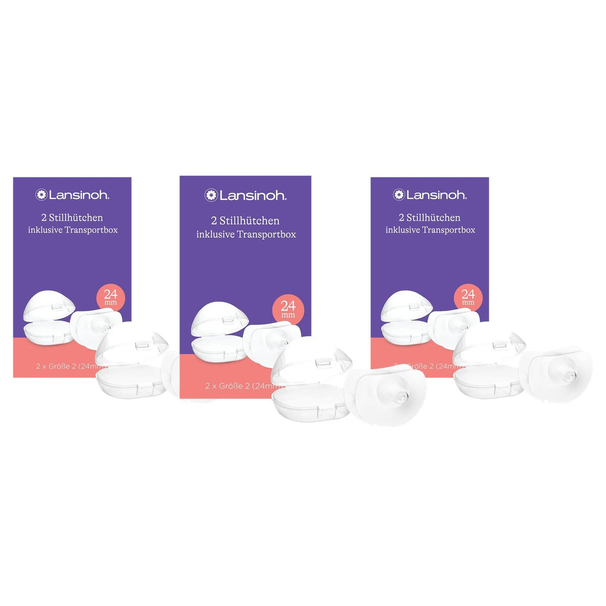 Lansinoh Tepelhoedjes 24 mm 2 stuks - 3-pack