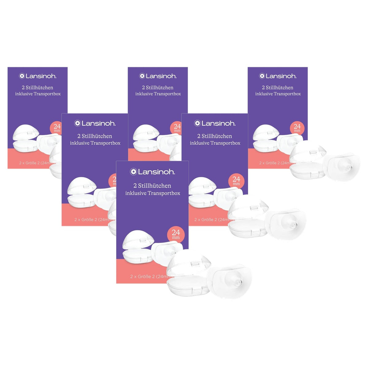 Lansinoh Tepelhoedjes 24 mm 2 stuks - 6-pack