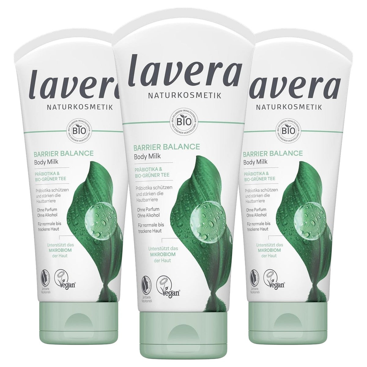 lavera Barrier Balance Body Milk 3 x 200 ml - Voordeelverpakking